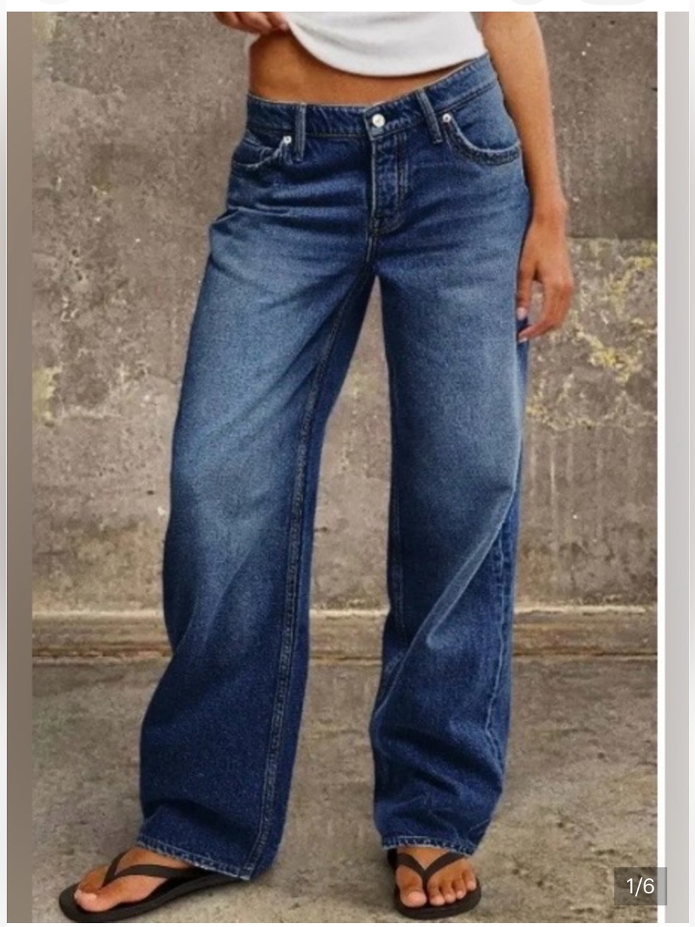 Flamingals Wash Mid Waist Straight Leg Jeans Size XL NWT